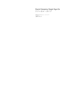 Oracle Enterprise Single Sign