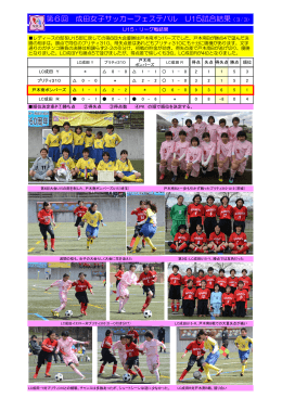第6回 成田女子サッカーフェステバル U15試合結果（3/3)