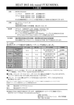 HEAT 2015 4th round FUKUSHIMA