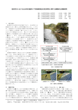 急流河川における出水時の護岸工下流端部周辺の流況特性に関する