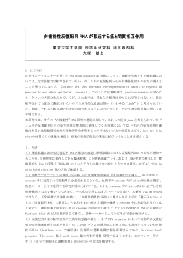 非機能性反復配列 RNA が惹起する癌と間質相互作用