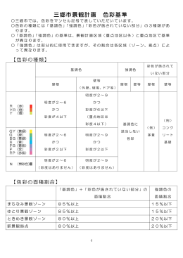 三郷市景観計画 色彩基準【PDF 157KB】