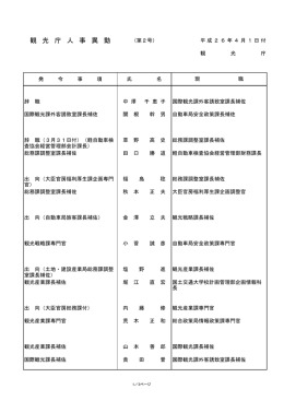 平成26年4月1日付（第2号）