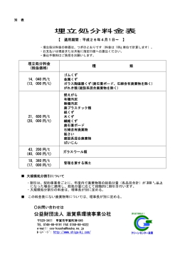 PDF書類 - 財団法人 滋賀環境事業公社