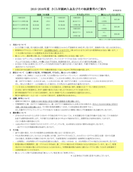 納入金およびその他の諸費用の一覧をダウンロードする（PDF