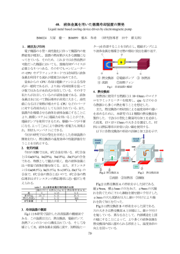 40. 液体金属を用いた循環冷却装置の開発