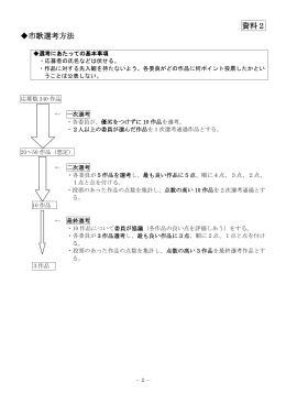 資料2 市歌選考方法