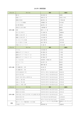 新着図書のご案内