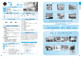 学校の教育目標 誠実・敬愛・努力