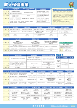 成人保健事業