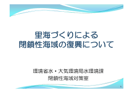 環境省水・大気環境局水環境課 閉鎖性海域対策室