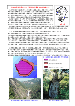 九州の自然学散歩－6 ｢屋久杉が長寿なのは何故か？｣