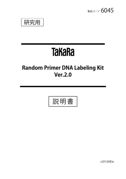 Random Primer DNA Labeling Kit Ver.2.0