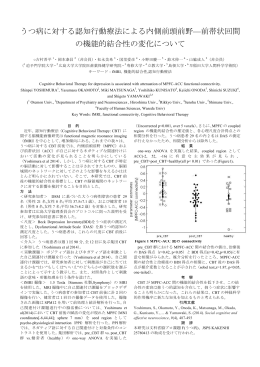 うつ病に対する認知行動療法による内側前頭前野&mdash;前帯状回間 の機能