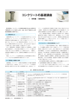 コンクリートの基礎講座