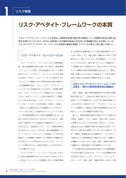 リスク・アペタイト・フレームワークの本質 - Nomura Research Institute