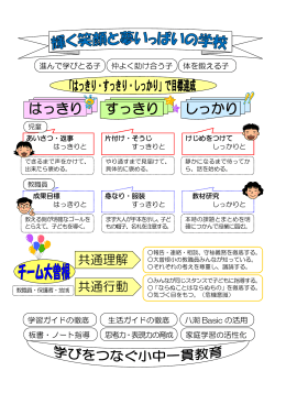 はっきり しっかり すっきり