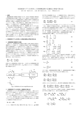 有限要素モデルを利用した周期構造物の伝播阻止帯域の