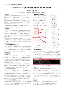 YBCOのRMCPowを用いたX線構造解析及び結晶軸長の計算