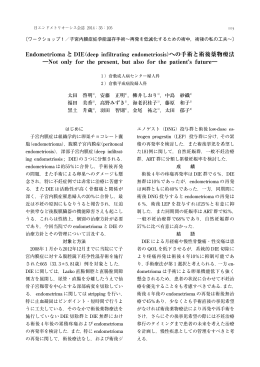 Endometrioma と DIE への手術と術後薬物療法