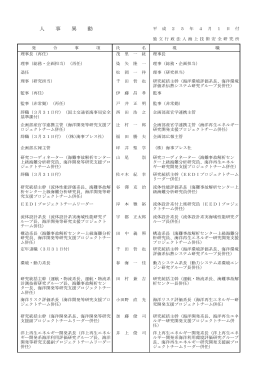 平成25年4月1日付 - 海上技術安全研究所