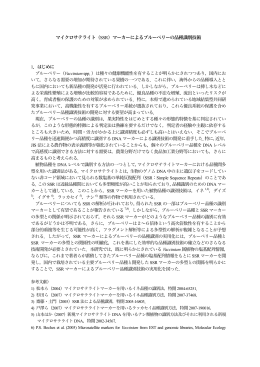 マイクロサテライト（SSR）マーカーによるブルーベリーの品種識別技術