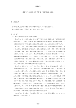 大学評価実務マニュアル（仮題）