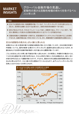 グローバル金融市場の見通し： - JPモルガン･アセット・マネジメント