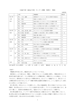 26年度センター試験 物理Ⅰ解説