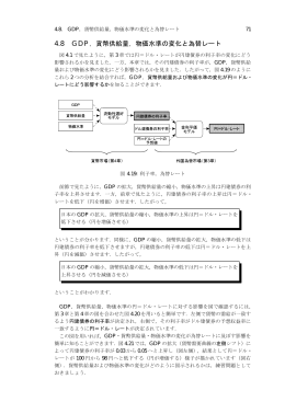 4.8 GDP，貨幣供給量，物価水準の変化と為替レート
