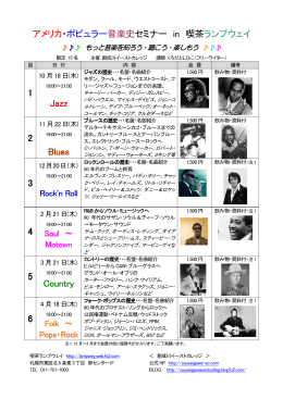 アメリカ・ポピュラー音楽史セミナー in 喫茶 ランプウェイ 1 Jazz 2 Blues 3