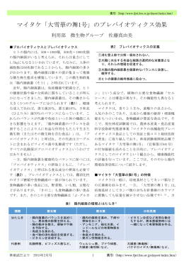 マイタケ「大雪華の舞1号」のプレバイオティクス効果