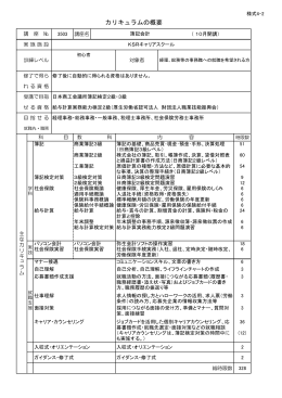 カリキュラムの概要 - KSRキャリアスクール