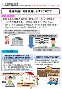 建物の使い方を変更しやすくなります