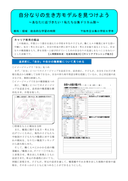 自分なりの生き方モデルを見つけよう