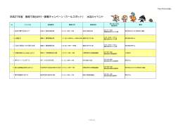 水辺のイベント