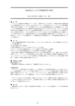 食品成分による不安抑制作用の研究