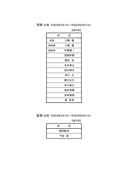 三栖 徹 小倉 通 村尾誠一 西森宗實 野田 浩 木村孝士 坂口照代 芦口 力