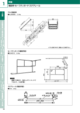 階段枠・セーフティガード・ステアレール 枠組