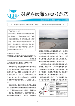 三河湾の環境回復に挑む漁師たち - 水産多面的機能発揮対策情報