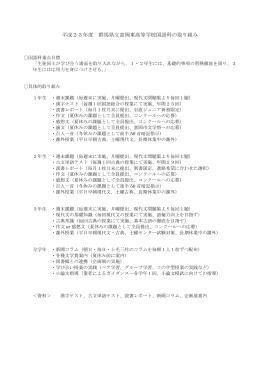 平成23年度 群馬県立富岡東高等学校国語科の取り組み