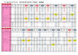 土・休日 列車時刻表 ( PDF: 642 KB)