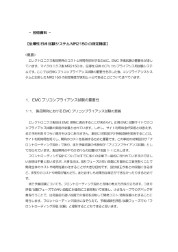 伝導性 EMI 試験システム MR2150 の測定精度