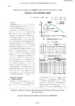 フライアッシュセメントを用いたプレキャストコンクリートの 水和反応に