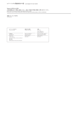 レバーハンドル用錠前切カキ図 Typical LATCH & LOCK