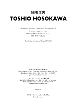 TOSHIO HOSOKAWA
