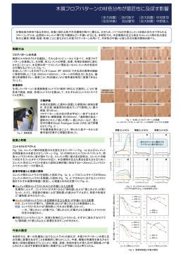 木質フロアパターンの材色分布が意匠性に及ぼす影響
