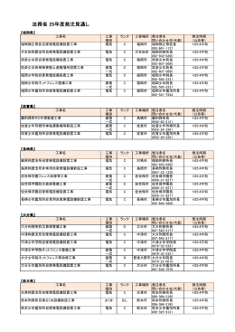 法務省 25年度発注見通し