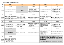 仙台商工会議所 専門相談日程表（11月）