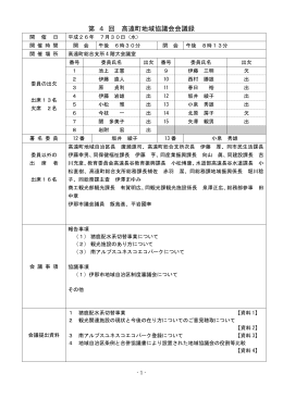 第 1 回 高遠町地域協議会議事録